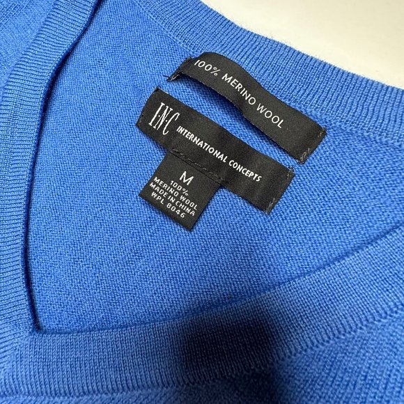 International concepts. Men’s pull over sweater. Merino‎ wool. Size medium. - Picture 4 of 5